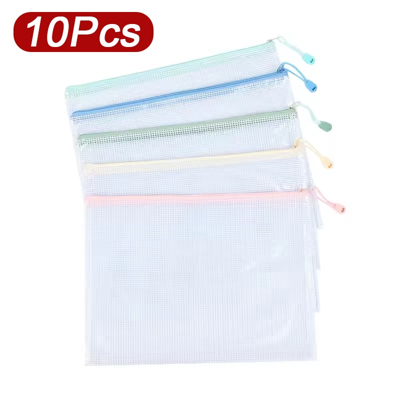 Is Stationery Office Supply - 5-30 Pcs Document Zipper Mesh Bags