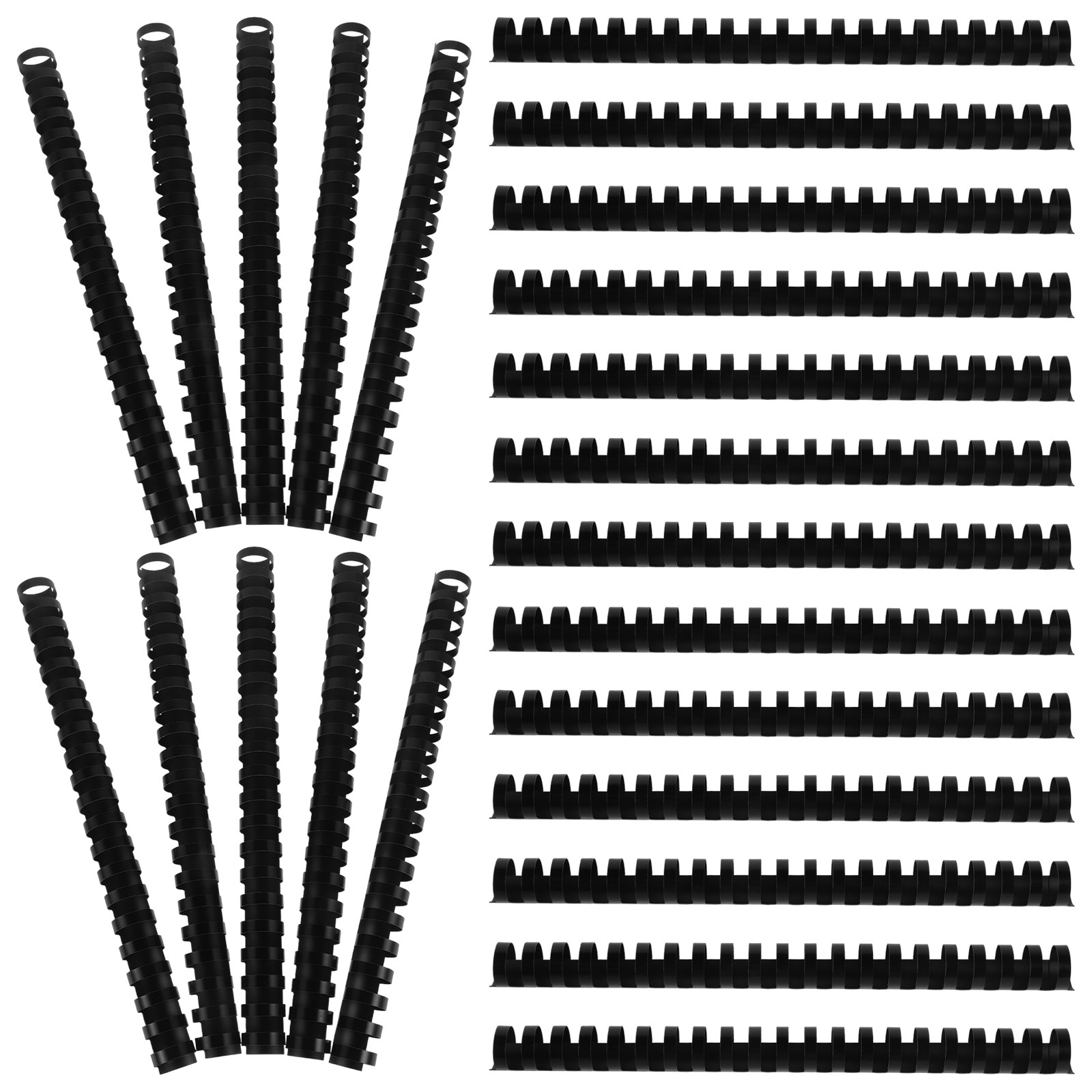 Binding Comb Plastic - 50Pcs 21-Ring Plastic Comb Binding Rings