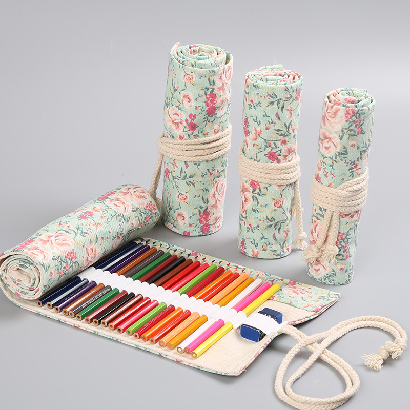 12/24/36/48/72 Holes Floral Ca - Pen Pouch Roll ulasan dan harga