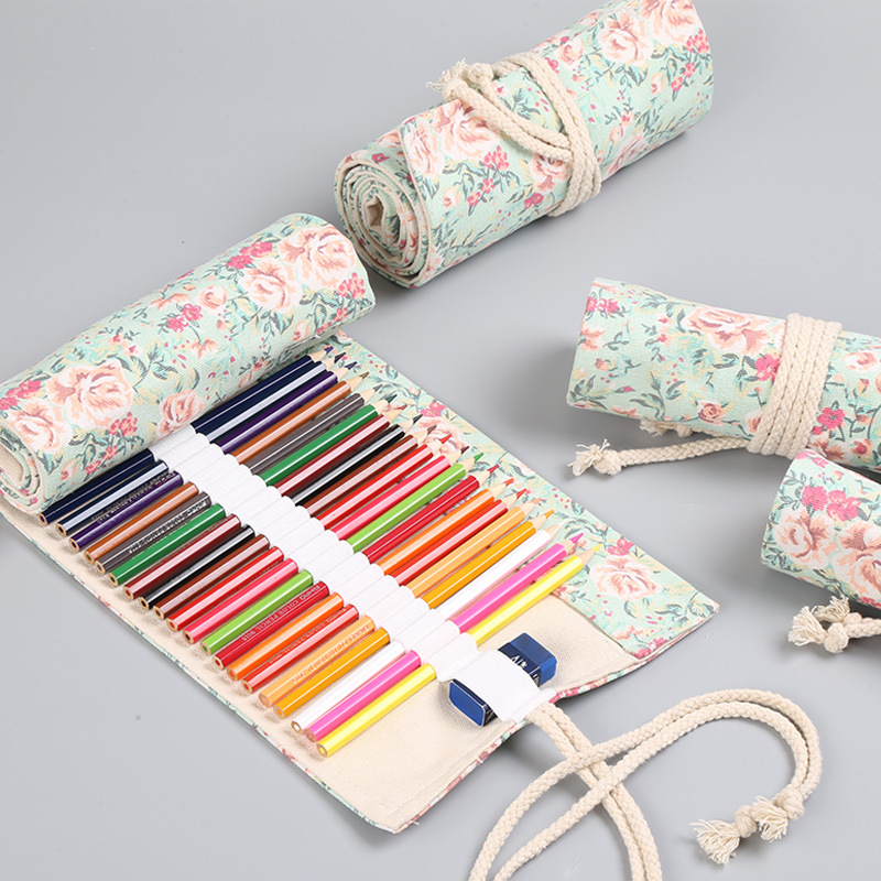12/24/36/48/72 Holes Floral Ca - Pen Pouch Roll ulasan dan harga