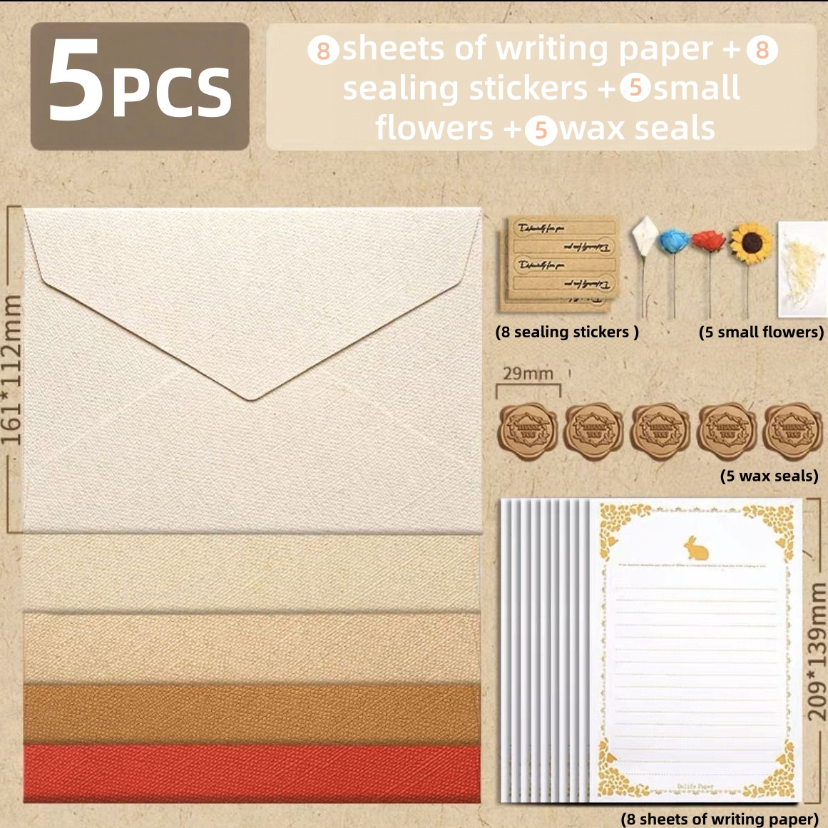 Linen Textured Envelopes Lette - Letter Envelope Kraft ulasan dan harga