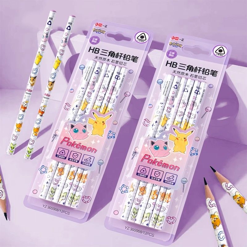 Pokémon Triangular 2B Wooden P - Stationery Office ulasan dan harga