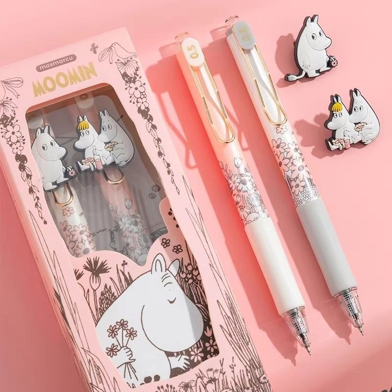 Moomin Cute Retractable Gel Pe - Stationery Office ulasan dan harga