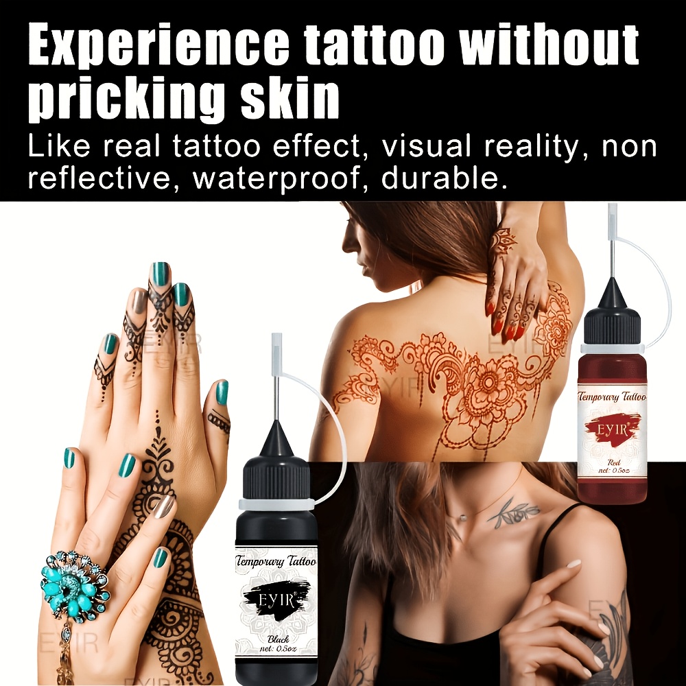 12 Colors Temporary Tattoo Gel - Gel Ink Pen Set ulasan dan harga