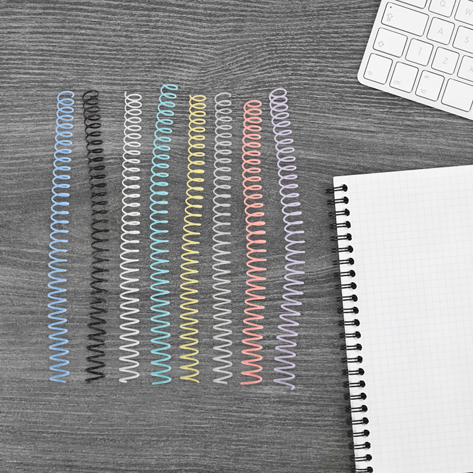 8Pcs Plastic Spiral Binding Co - Binding Comb Plastic ulasan dan harga