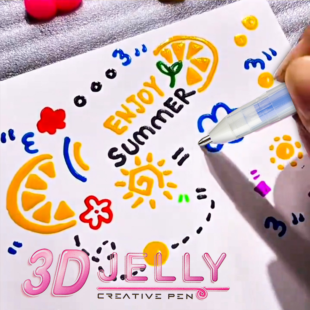 SHANDS 12PCS 3D Jelly Gel Pens - Gel Ink Pen Set ulasan dan harga