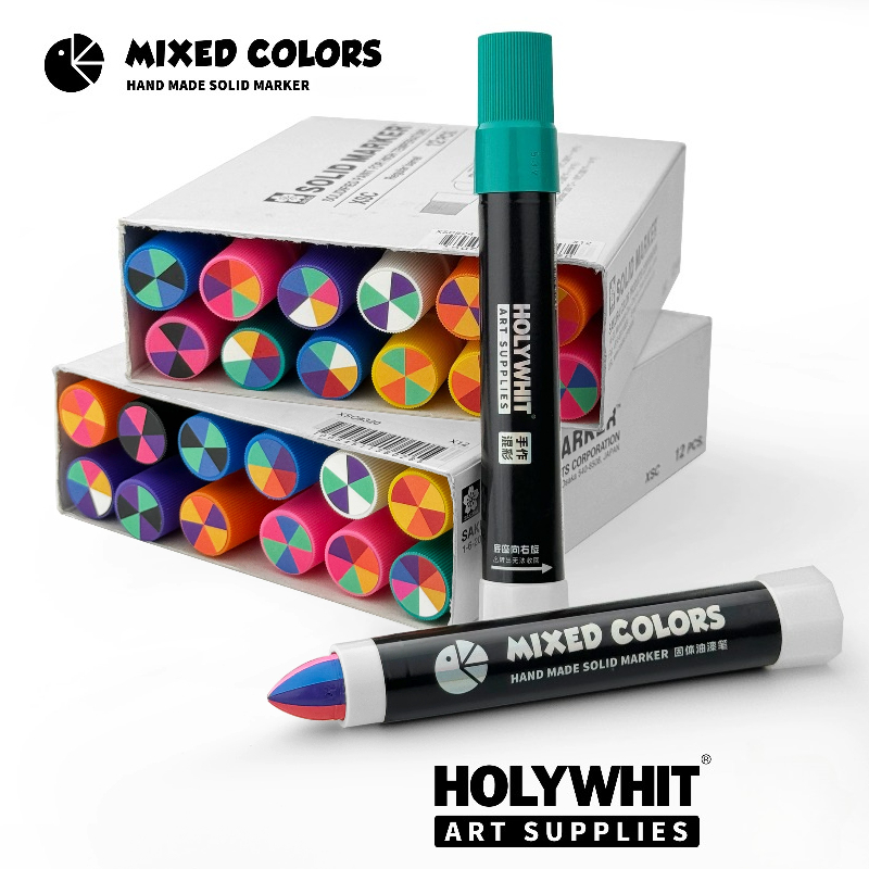 1 Pcs Mixed Solid Oil-Based Wa - Whiteboard Marker Set ulasan dan harga