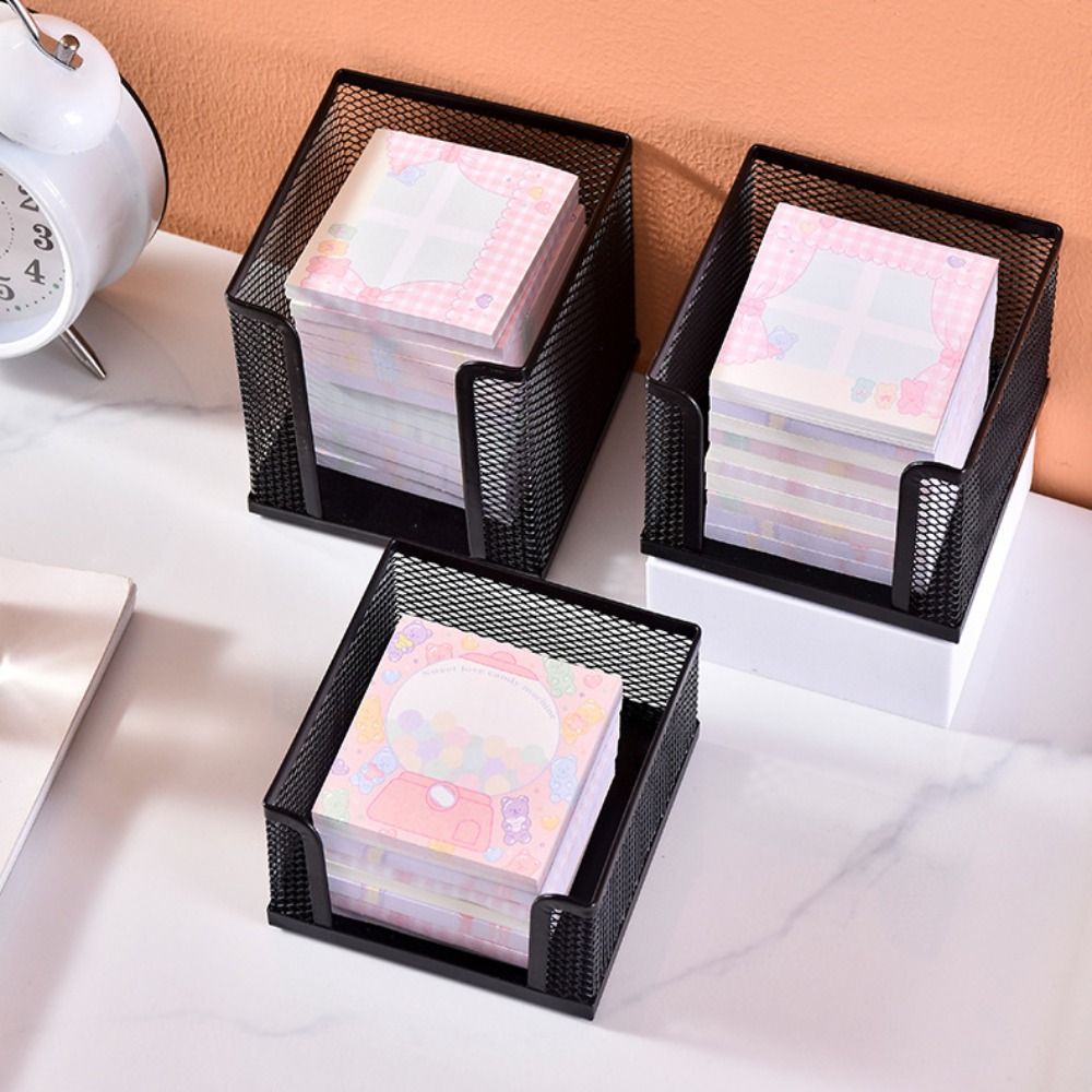 Black Mesh Paper Cube Mini Mem - Sticky Note Cube ulasan dan harga