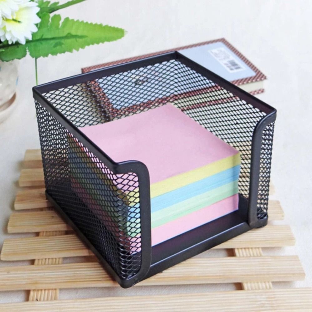 Black Mesh Paper Cube Mini Mem - Sticky Note Cube ulasan dan harga