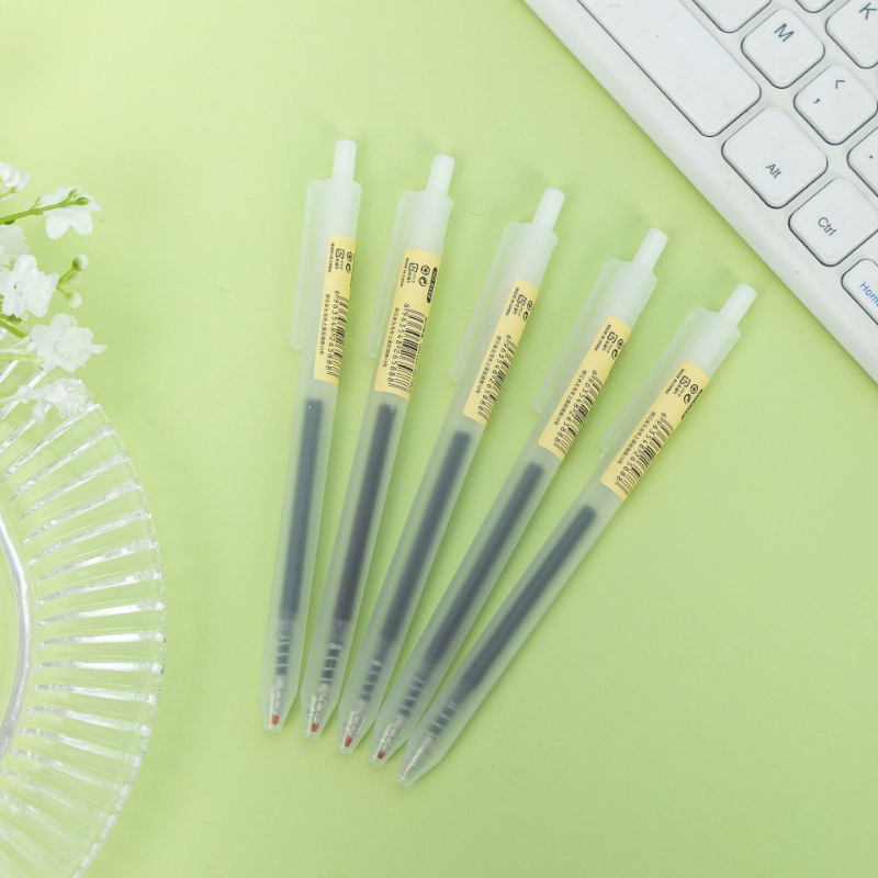 6/10Pcs 0.5mm Retractable Gel  - Stationery Supply Business ulasan dan harga