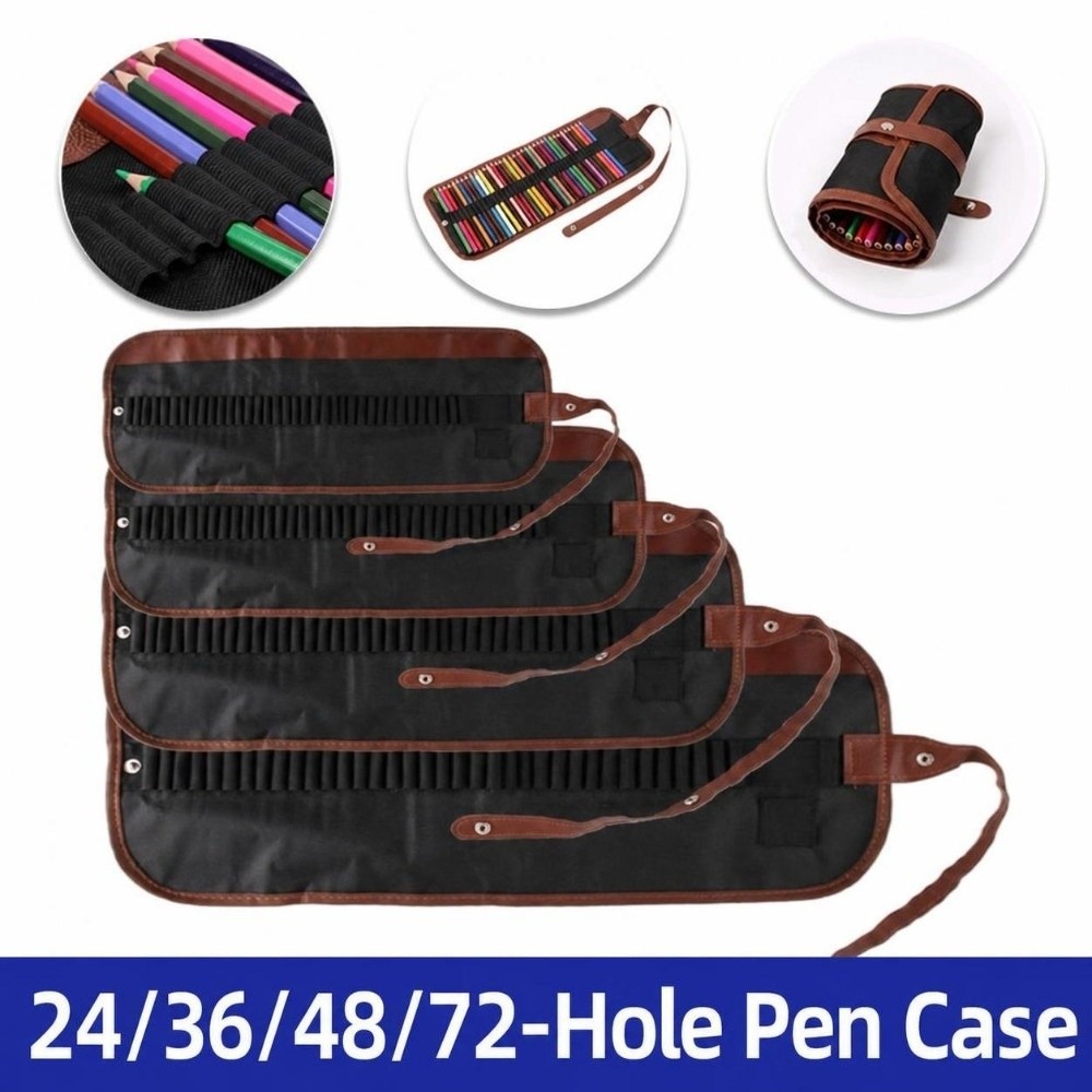 24/36/48/72 Slots Roll Up Penc - Pen Pouch Roll ulasan dan harga