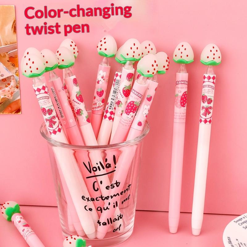 Strawberry Design Erasable Gel - Gel Ink Pen Set ulasan dan harga