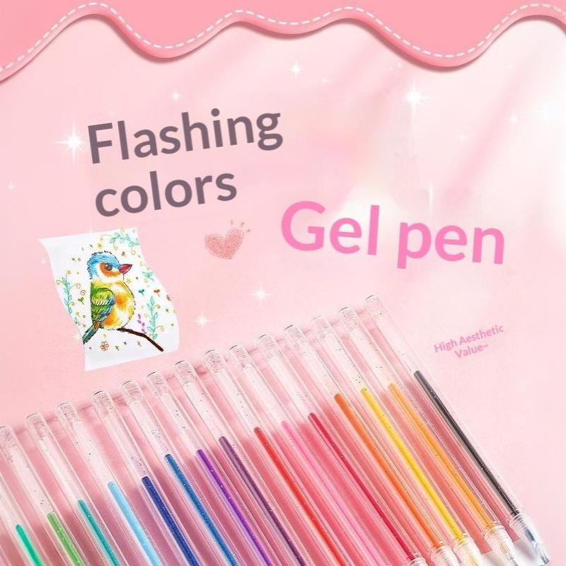 8/12/18 Colors Glitter Gel Pen - Gel Ink Pen Set ulasan dan harga