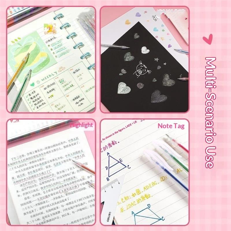 8/12/18 Colors Glitter Gel Pen - Gel Ink Pen Set ulasan dan harga