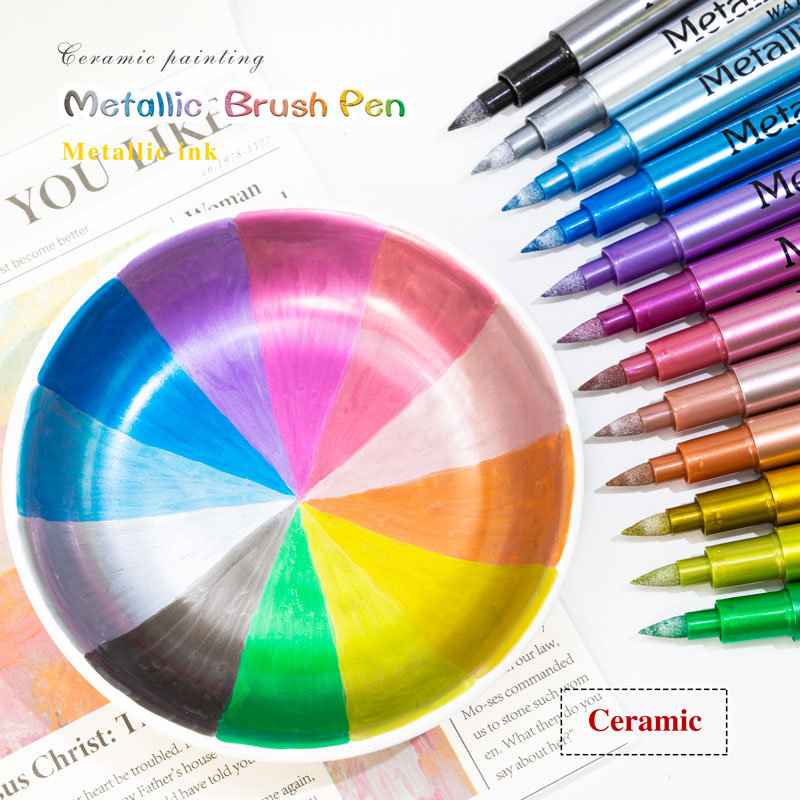 24 Colors Metallic Acrylic Pai - Whiteboard Marker Set ulasan dan harga