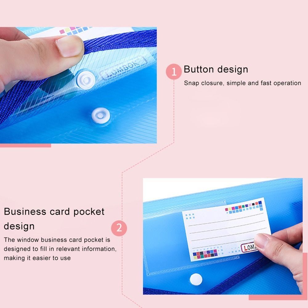 1-10PCS Waterproof A4 A5 Snap  - Is Stationery Office Supply ulasan dan harga