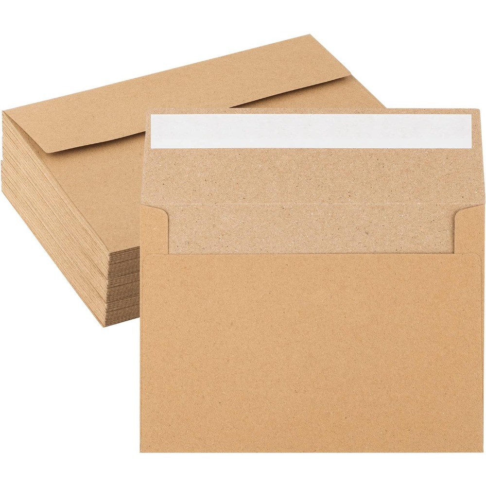 50-pack kraft paper envelopes  - Letter Envelope Kraft ulasan dan harga