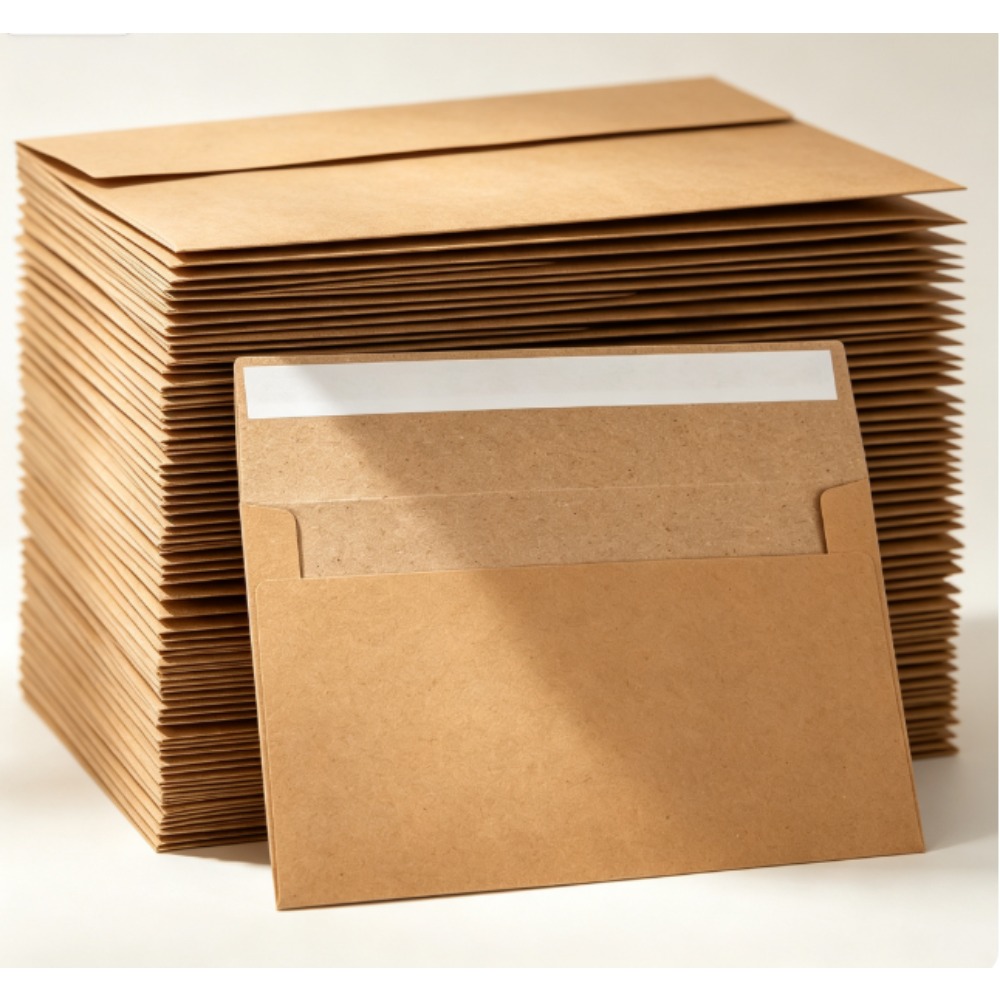 50-pack kraft paper envelopes  - Letter Envelope Kraft ulasan dan harga