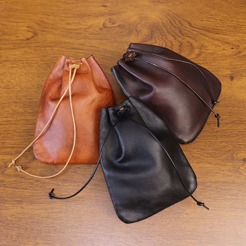 Handmade Retro Style Cowhide M - Tan Stationery & Office Supply ulasan dan harga
