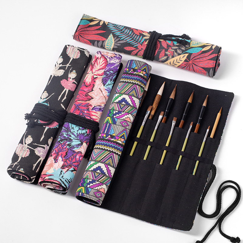 20 Holes Roll Pencil Case Scho - Pen Pouch Roll ulasan dan harga