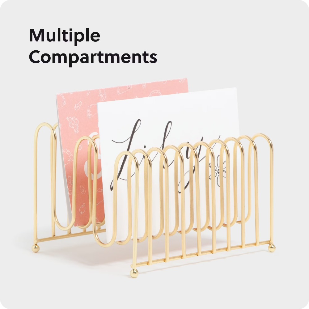 Bent Wire Desk Organizer Lette - Is Stationery Office Supply ulasan dan harga