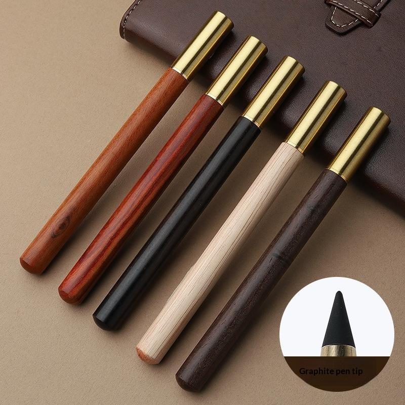 Hot Wooden HB No Ink Pencil Dr - Is Stationery Office Supply ulasan dan harga