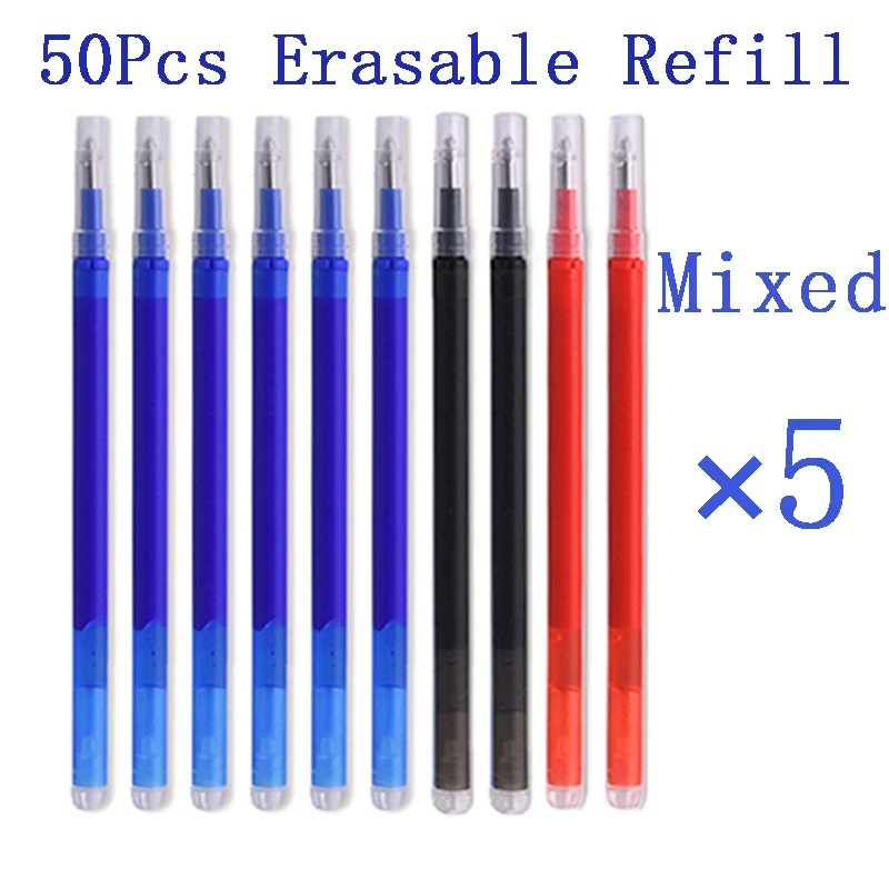 50 Pcs/Set 0.7mm Magic Erasabl - Gel Ink Pen Set ulasan dan harga
