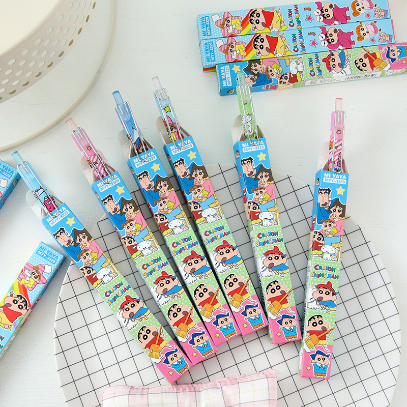 6Pcs Cartoon Crayon Shin-Chan  - Is Stationery Office Supply ulasan dan harga