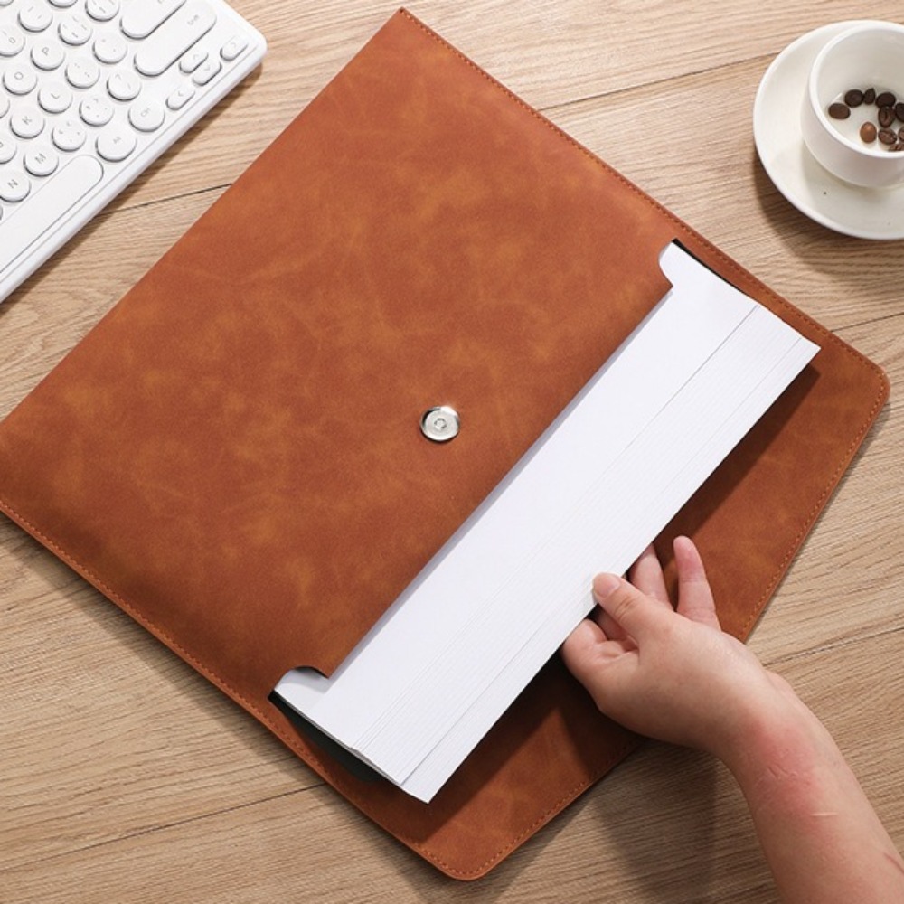 File Bag PU Leather Archive Fo - Is Stationery Office Supply ulasan dan harga