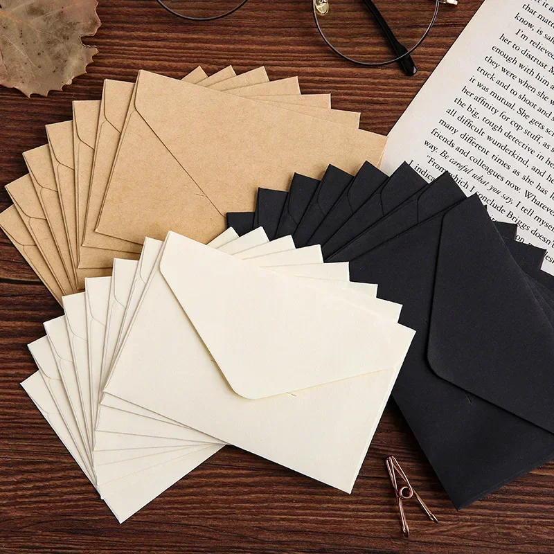 20/40/80PCS Classical White Bl - Letter Envelope Kraft ulasan dan harga